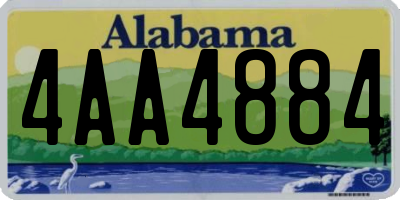 AL license plate 4AA4884