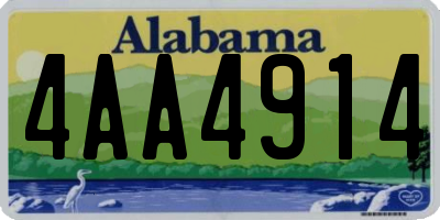 AL license plate 4AA4914