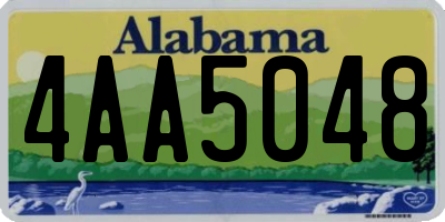 AL license plate 4AA5048