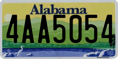 AL license plate 4AA5054