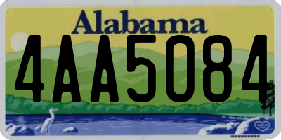 AL license plate 4AA5084