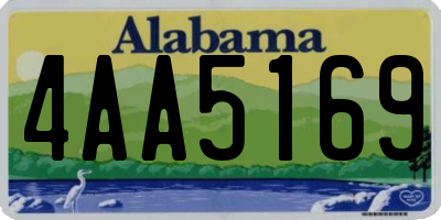 AL license plate 4AA5169