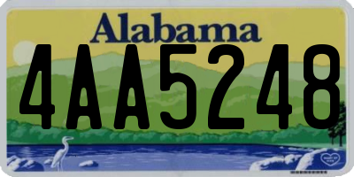 AL license plate 4AA5248