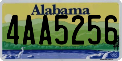 AL license plate 4AA5256