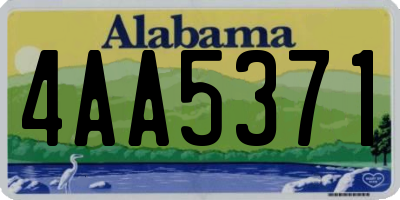 AL license plate 4AA5371