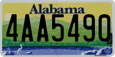 AL license plate 4AA5490