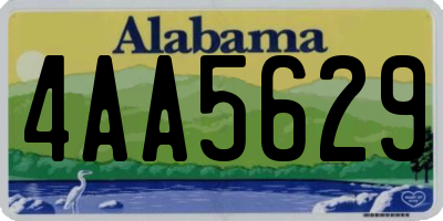 AL license plate 4AA5629