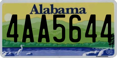 AL license plate 4AA5644