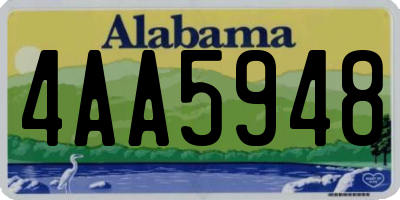 AL license plate 4AA5948