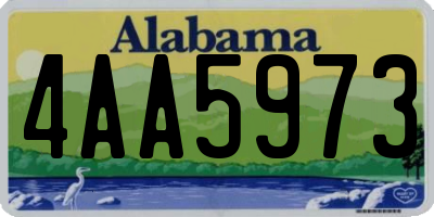 AL license plate 4AA5973