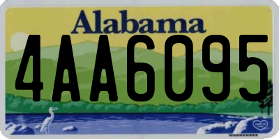 AL license plate 4AA6095