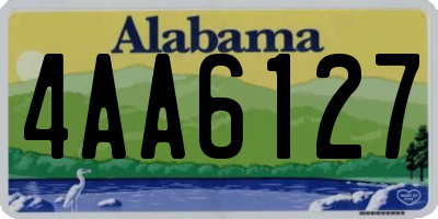 AL license plate 4AA6127