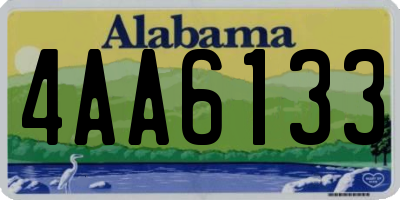 AL license plate 4AA6133