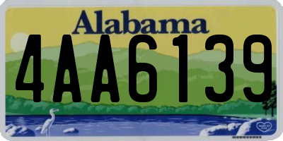 AL license plate 4AA6139