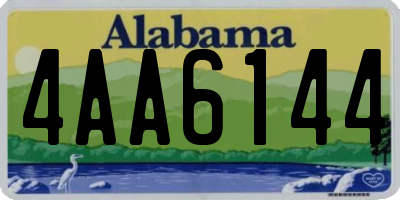 AL license plate 4AA6144