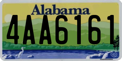 AL license plate 4AA6161