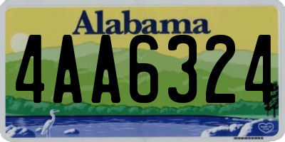 AL license plate 4AA6324