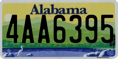 AL license plate 4AA6395
