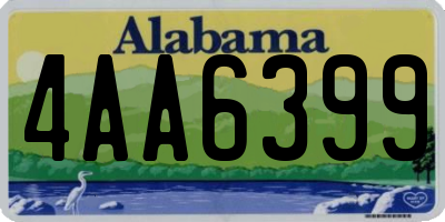 AL license plate 4AA6399