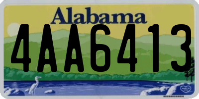 AL license plate 4AA6413
