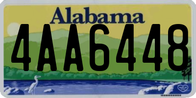 AL license plate 4AA6448