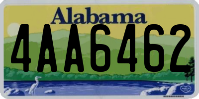 AL license plate 4AA6462