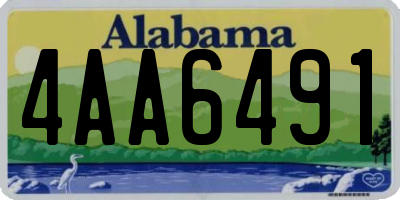 AL license plate 4AA6491