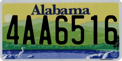 AL license plate 4AA6516
