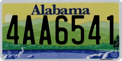 AL license plate 4AA6541