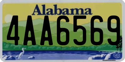 AL license plate 4AA6569
