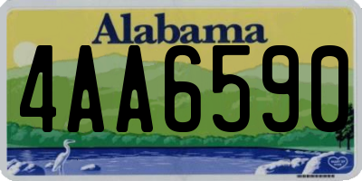 AL license plate 4AA6590