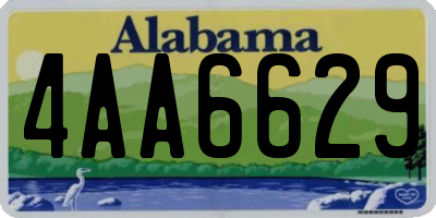 AL license plate 4AA6629