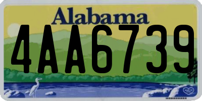 AL license plate 4AA6739