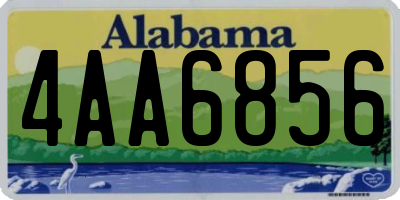 AL license plate 4AA6856