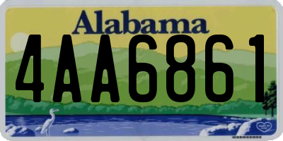 AL license plate 4AA6861