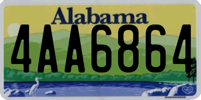 AL license plate 4AA6864