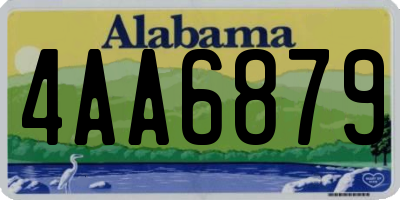 AL license plate 4AA6879