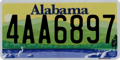 AL license plate 4AA6897