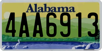 AL license plate 4AA6913