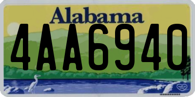 AL license plate 4AA6940