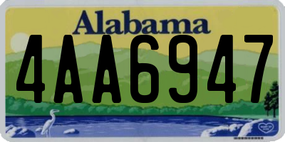 AL license plate 4AA6947