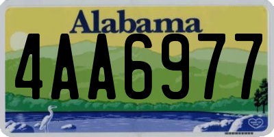 AL license plate 4AA6977