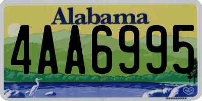 AL license plate 4AA6995