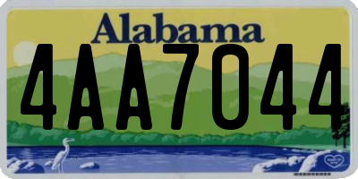 AL license plate 4AA7044