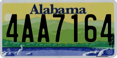 AL license plate 4AA7164