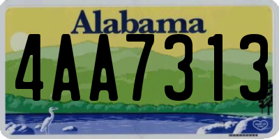 AL license plate 4AA7313