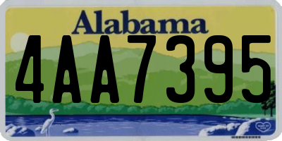 AL license plate 4AA7395