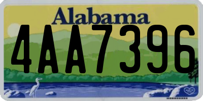 AL license plate 4AA7396