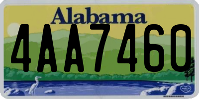 AL license plate 4AA7460