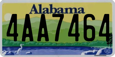 AL license plate 4AA7464